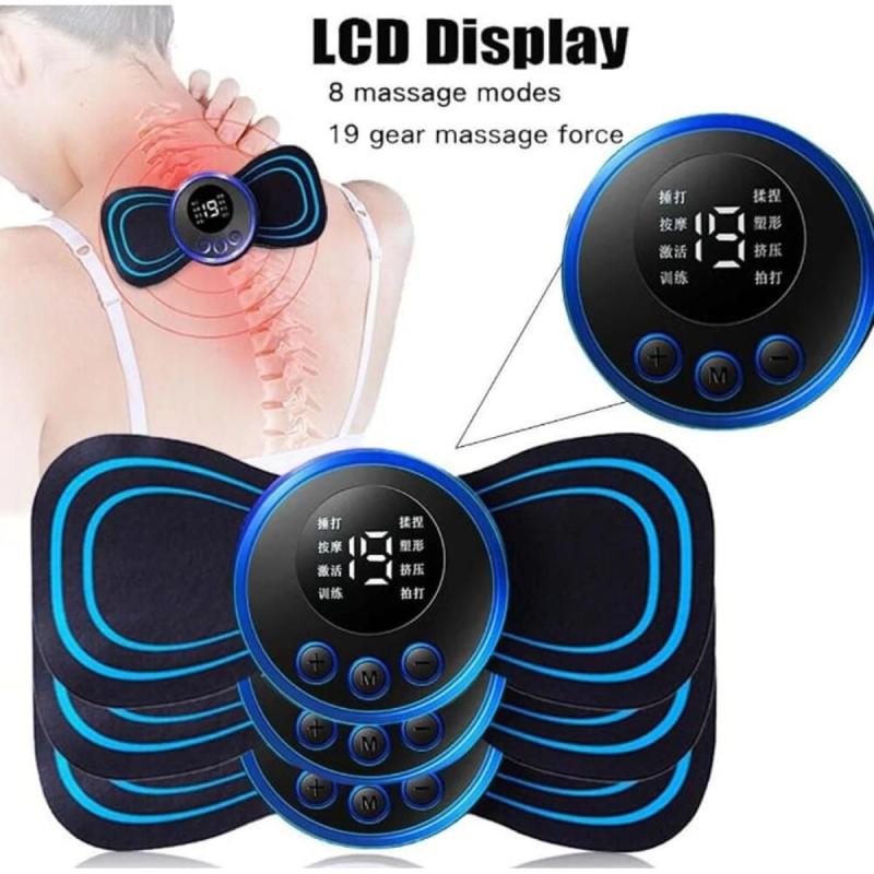 EMS Mini Electric Neck Back Body Massager Muscle Therapy Pressure PAIN