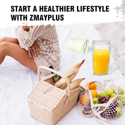 Mini Blender Pink Clear ABS for Home Office