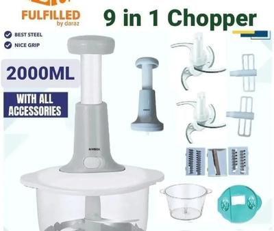 Push Chopper Vegetable Cutter ABS Plastic Easy Handling