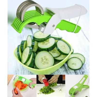 Multi Vegetable Cutter with 5 Blades ABS Plastic Kitchen Tool
