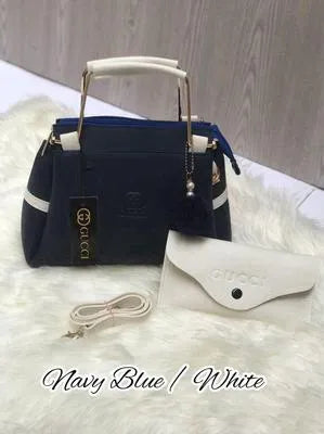 Ladies Leather Handbag with Wallet & Strap