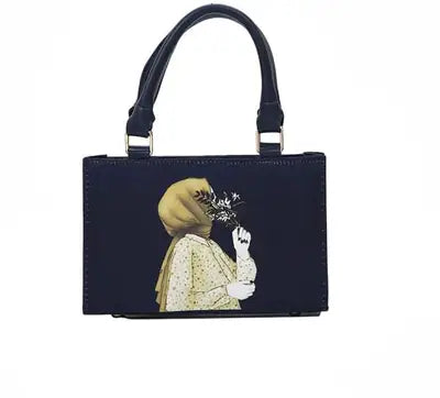 Girl's Faux Leather Printed Tote Bags