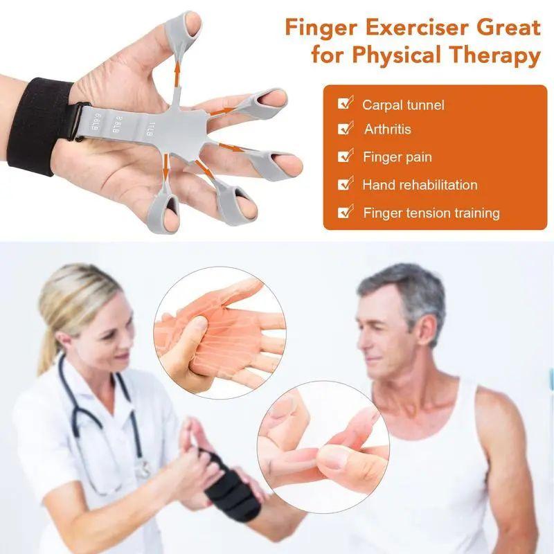 Silicone Gripster Grip Strengthener Finger Stretcher Hand GRIP