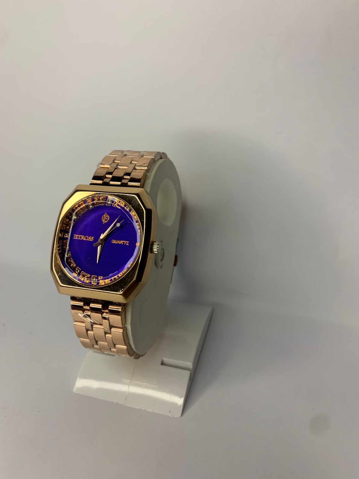 FITROSS Men's Watch – Royal Blue Dial, Gold Finish & Premium Style