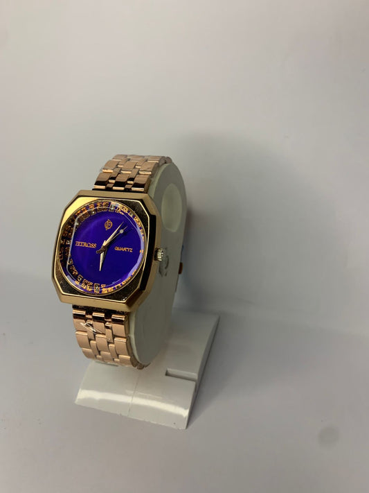 FITROSS Men's Watch – Royal Blue Dial, Gold Finish & Premium Style