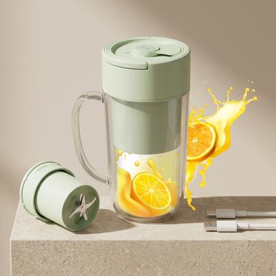 Mini Blender Pink Clear ABS for Home Office